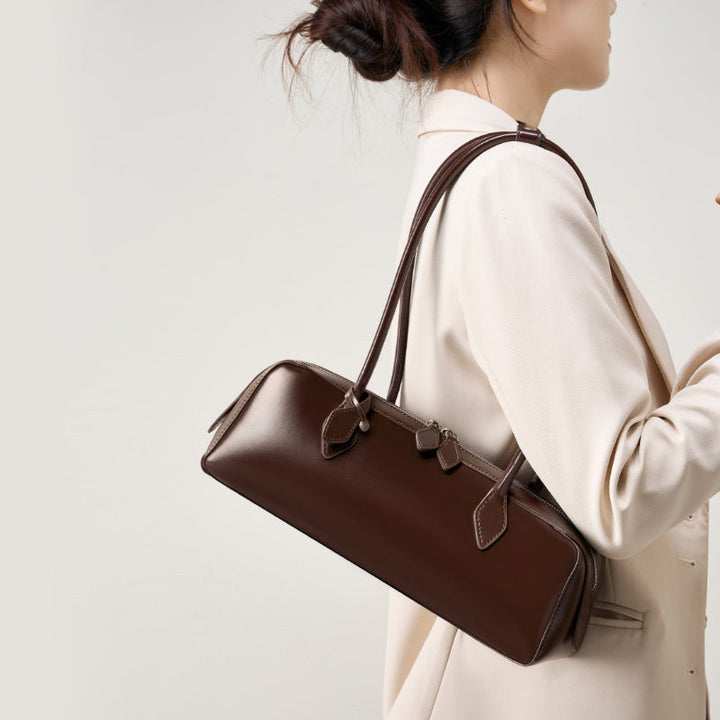 Chiara | Elongated Double-Zip Shoulder Bag