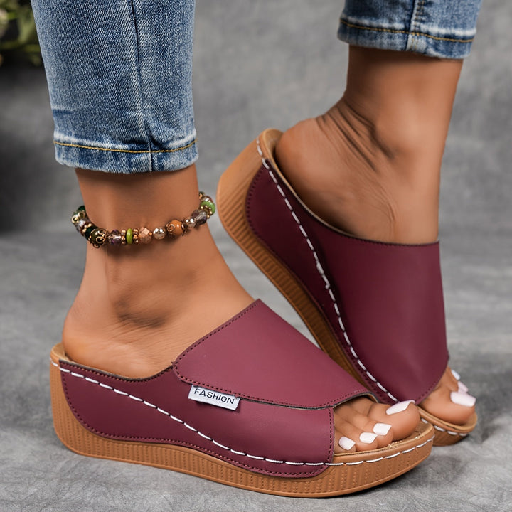 Shanna | Buckle-Strap Wedge Sandals