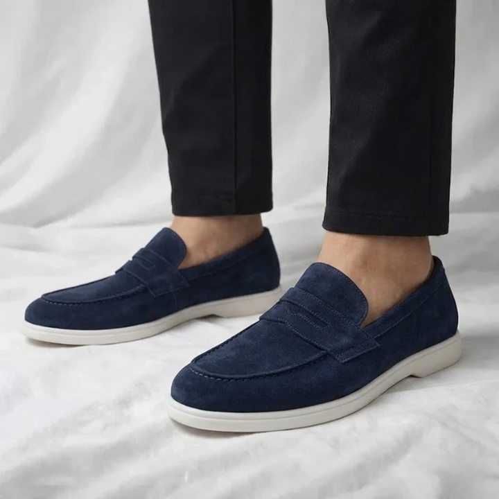 Fallon - Classic Suede Penny Loafers