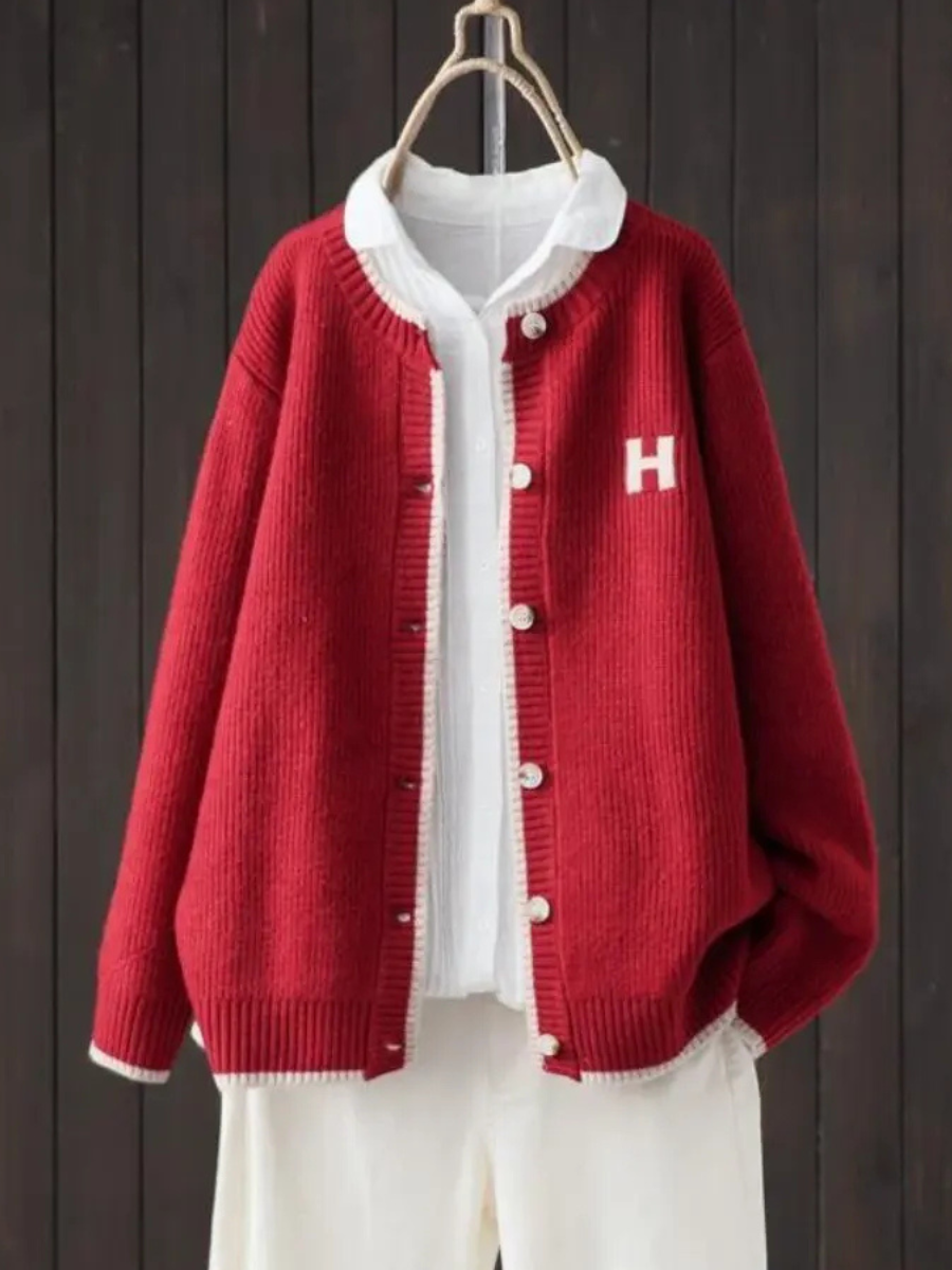 Helene | Button Front Relaxed Cardigan