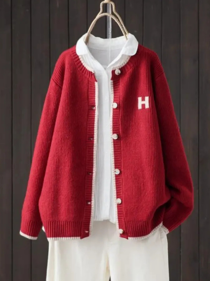Helene | Button Front Relaxed Cardigan