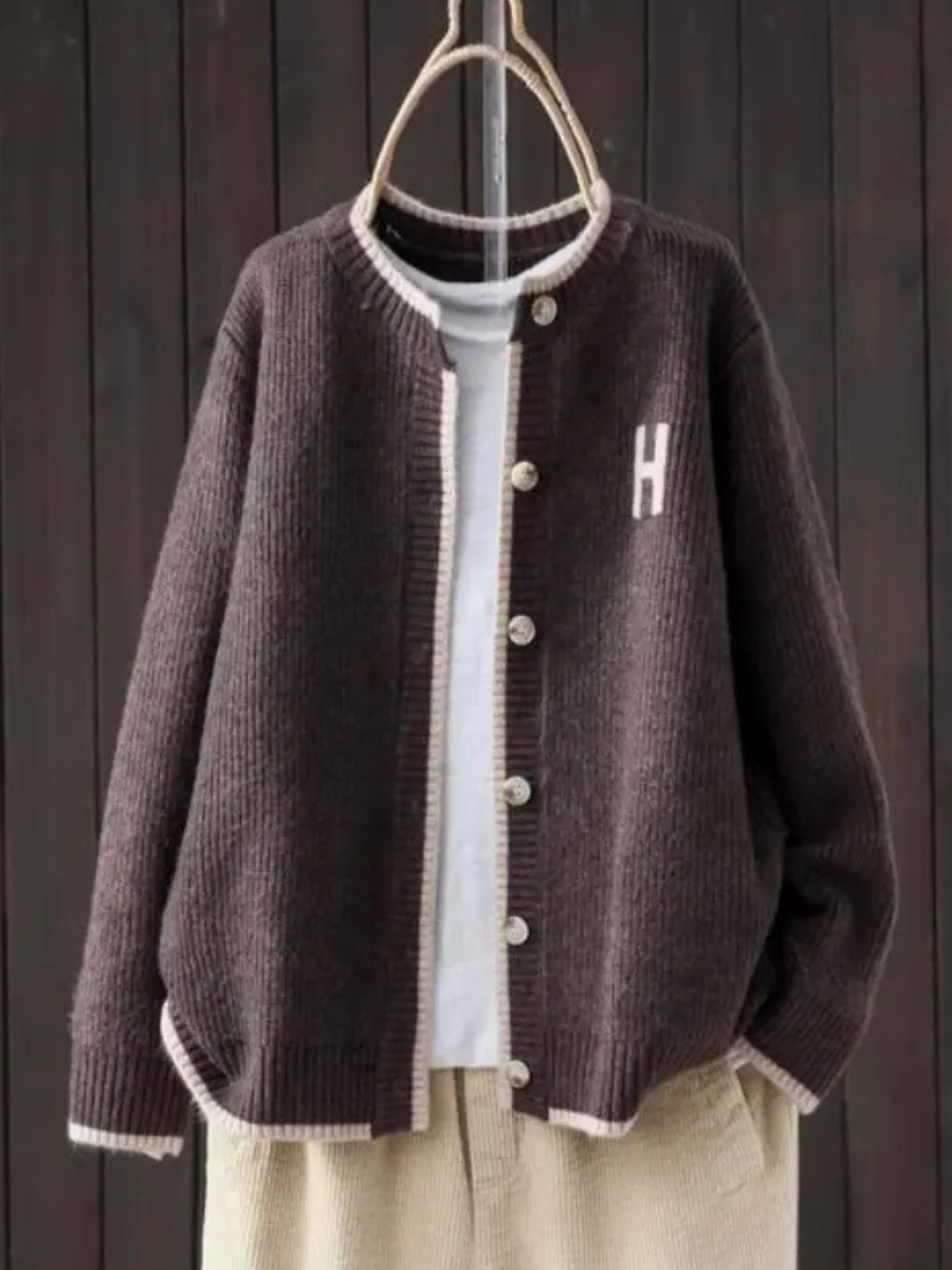 Helene | Button Front Relaxed Cardigan