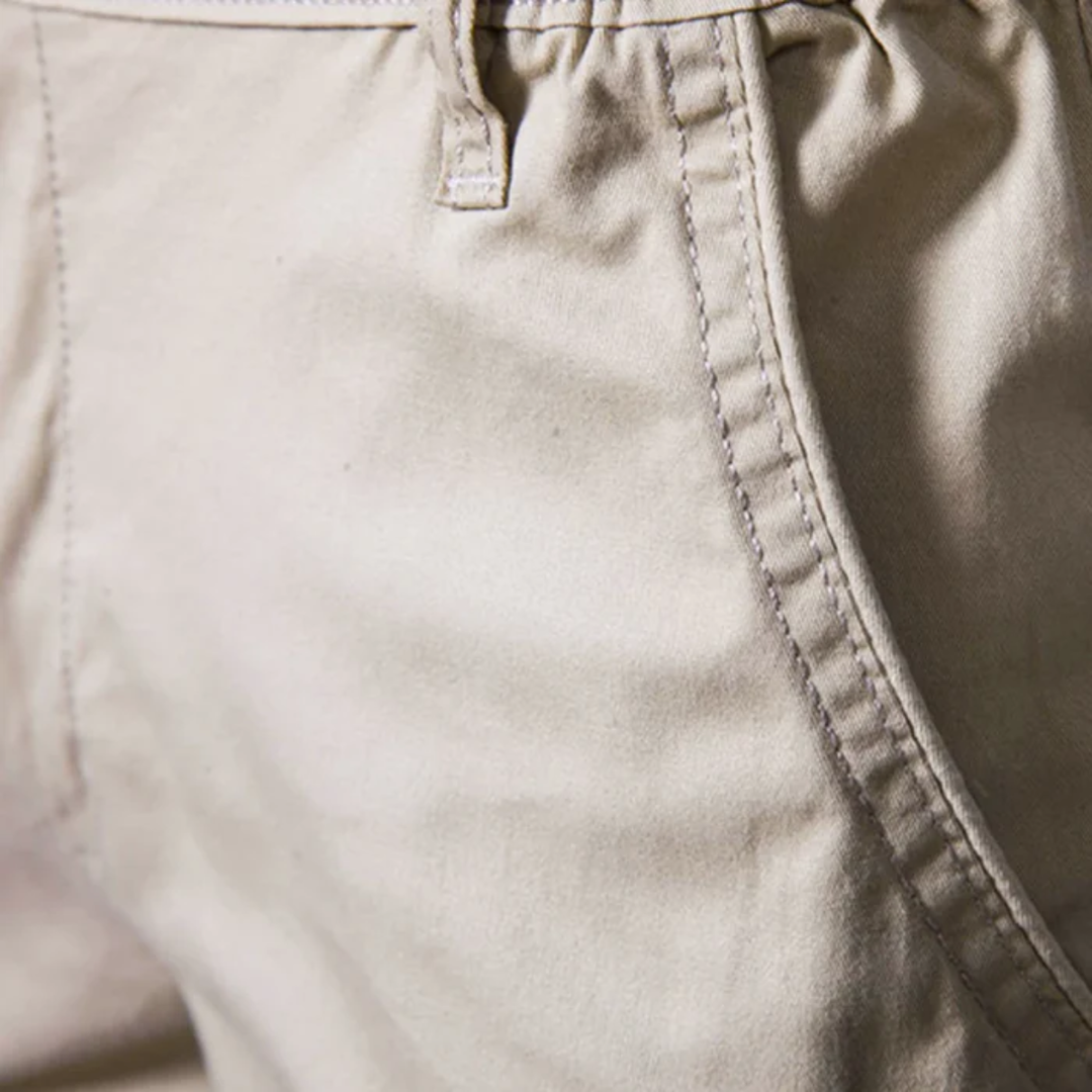 The Roseland Men’s Premium Cotton Flat Front Summer Shorts
