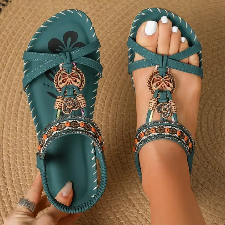 Aileen | Embellished Strappy Comfort Sandals