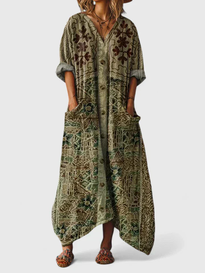 Mariana | Printed  Maxi Dress