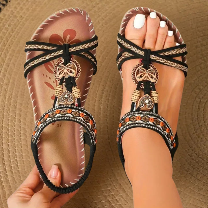 Aileen | Embellished Strappy Comfort Sandals