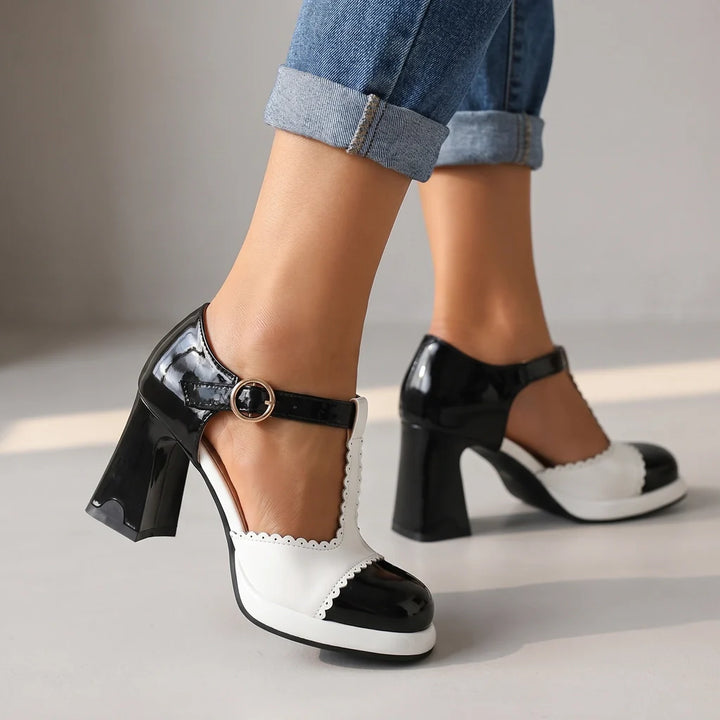 Cora T-Strap Heels
