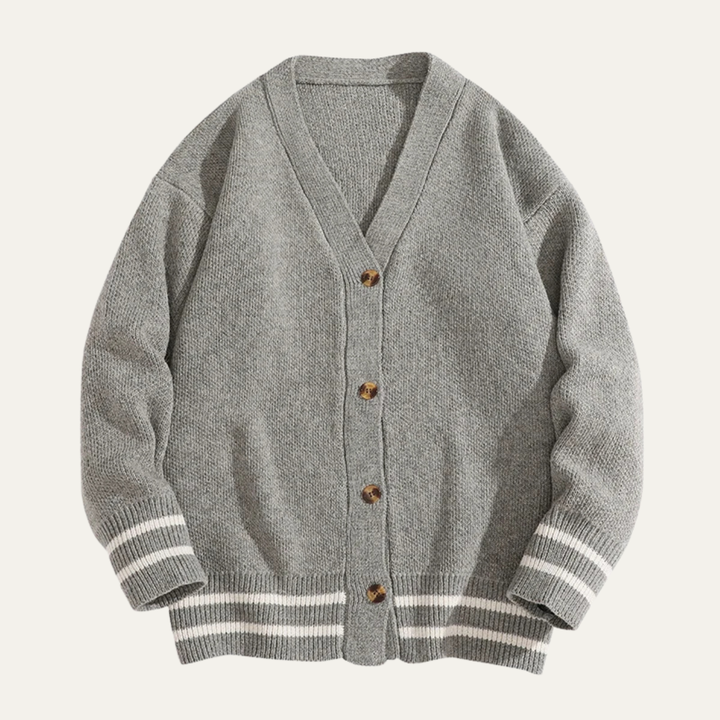 The Rosignano Men’s Casual Button Up V Neck Knit Cardigan