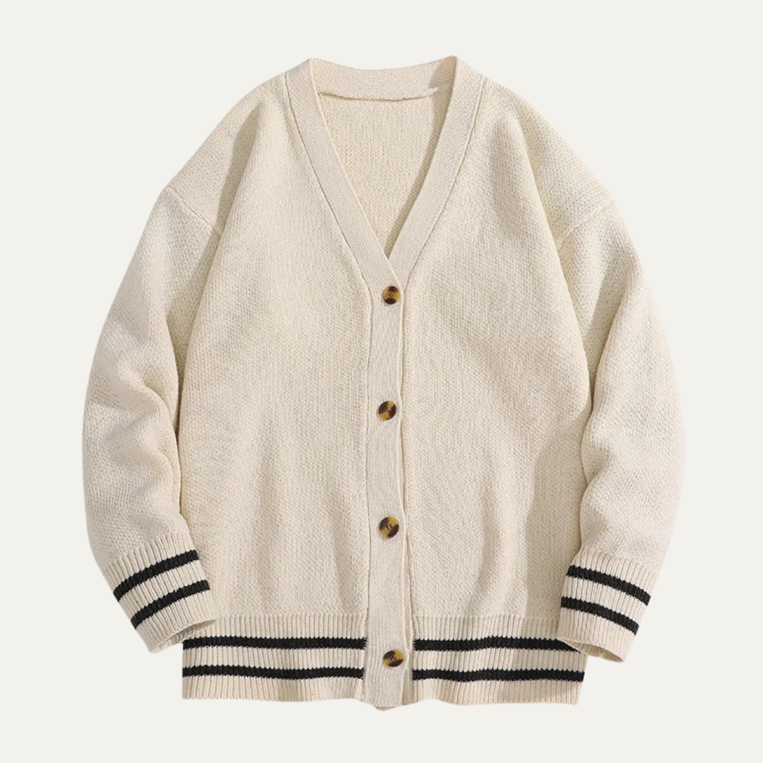 The Rosignano Men’s Casual Button Up V Neck Knit Cardigan