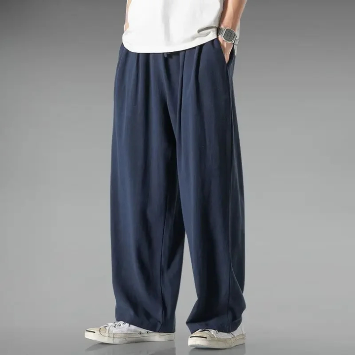 The Riverbend Men's Loose Fit Cotton Linen Pants