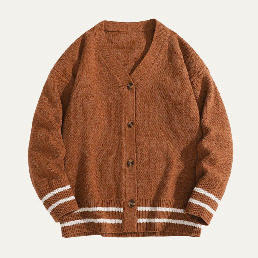The Rosignano Men’s Casual Button Up V Neck Knit Cardigan