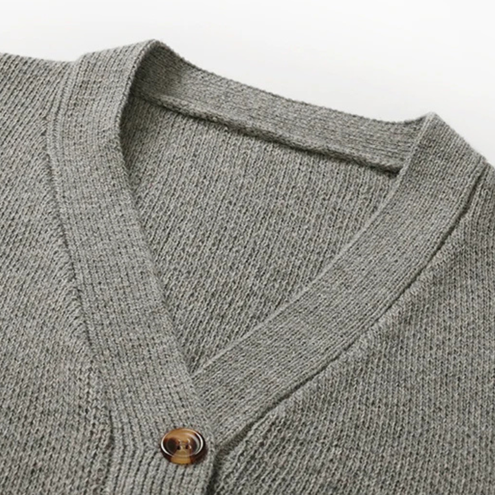 The Rosignano Men’s Casual Button Up V Neck Knit Cardigan
