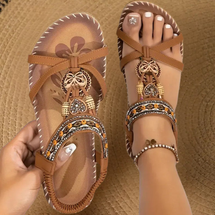 Aileen | Embellished Strappy Comfort Sandals