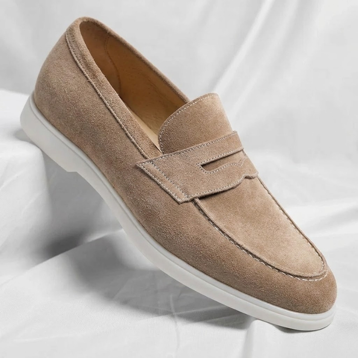 Fallon - Classic Suede Penny Loafers