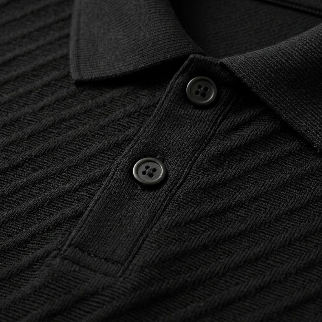 The Surrey Men’s Summer Jacquard Polo & Shorts Set – Lightweight Beach Outfit