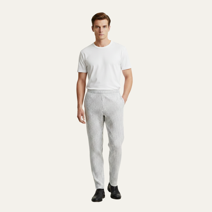 The Pineview Park Men’s Lightweight Loose Fit Pleated Straight Leg Pants