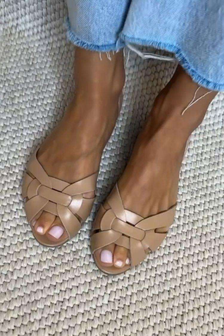 Serafina | Braided Strap Comfort Sandals