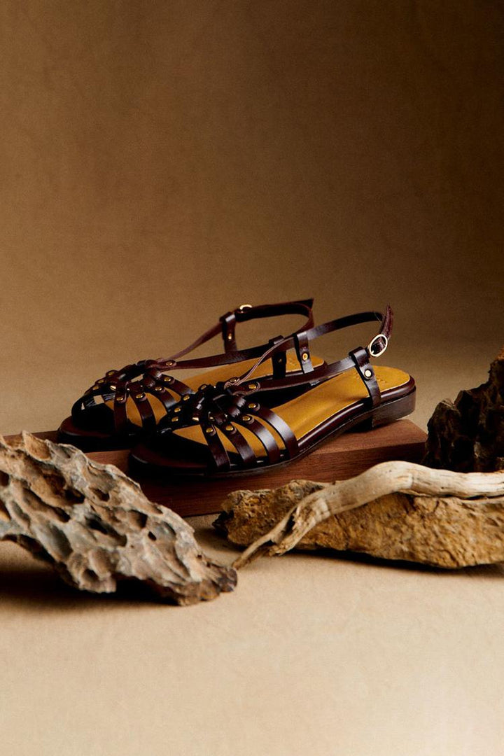 Bianca | Floral Cutout Slide Sandals