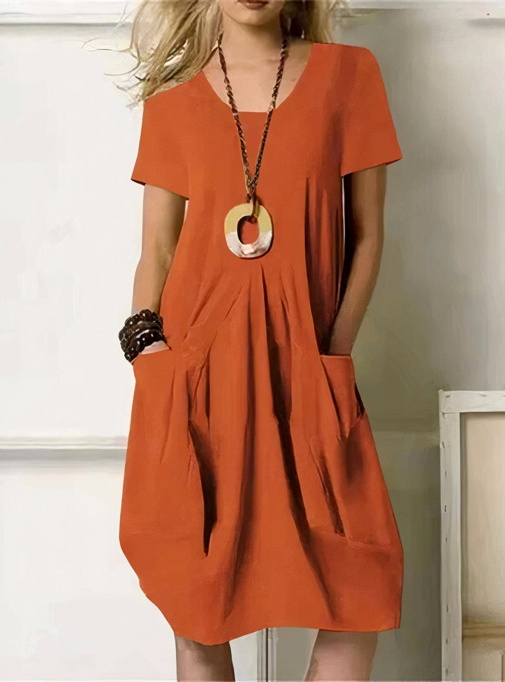 Kwani | Relaxed Midi Dress with Pendant