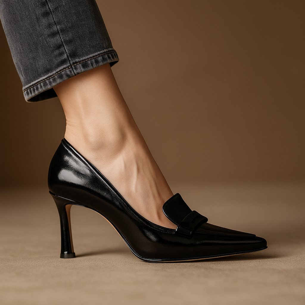 Leah | Pointed-Toe Block Heel Pumps