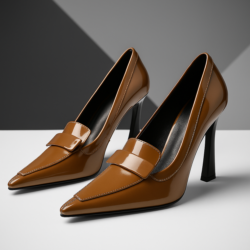 Leah | Pointed-Toe Block Heel Pumps