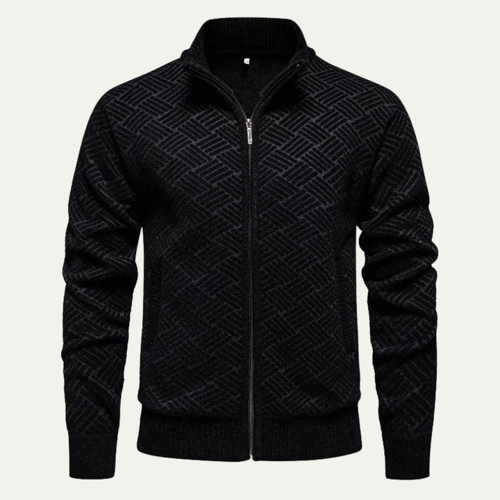 The Dundee Men's Textured Knit Smart Casual Warm Cardigan