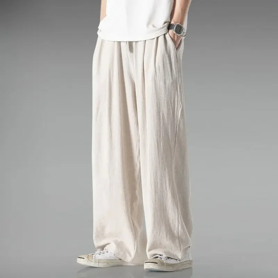 The Riverbend Men's Loose Fit Cotton Linen Pants