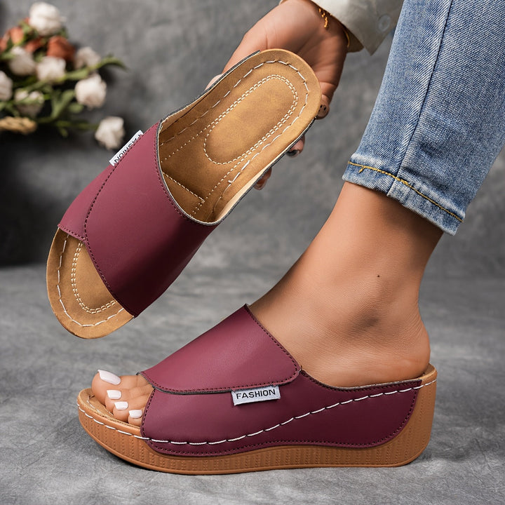 Shanna | Buckle-Strap Wedge Sandals