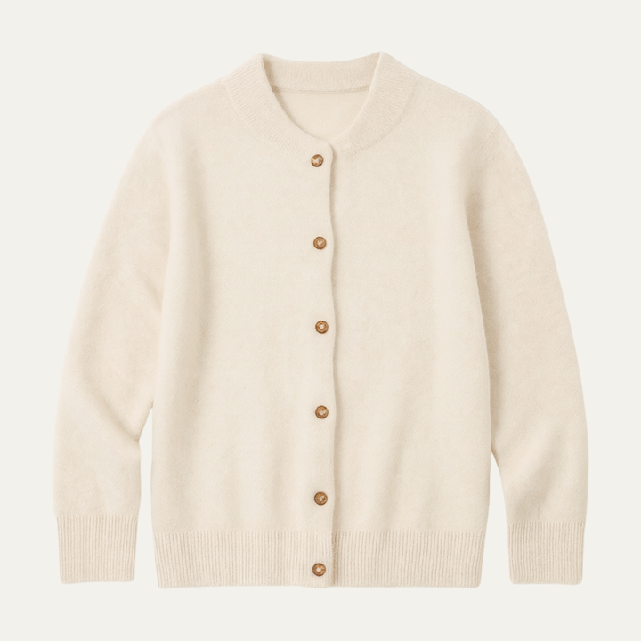 The Coimbra Men’s Elegant Cashmere Stand Collar Knit Cardigan