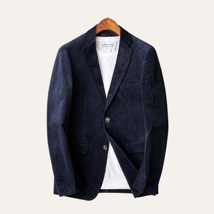 The Menaggio Men’s Elegant Slim Fit Corduroy Blazer