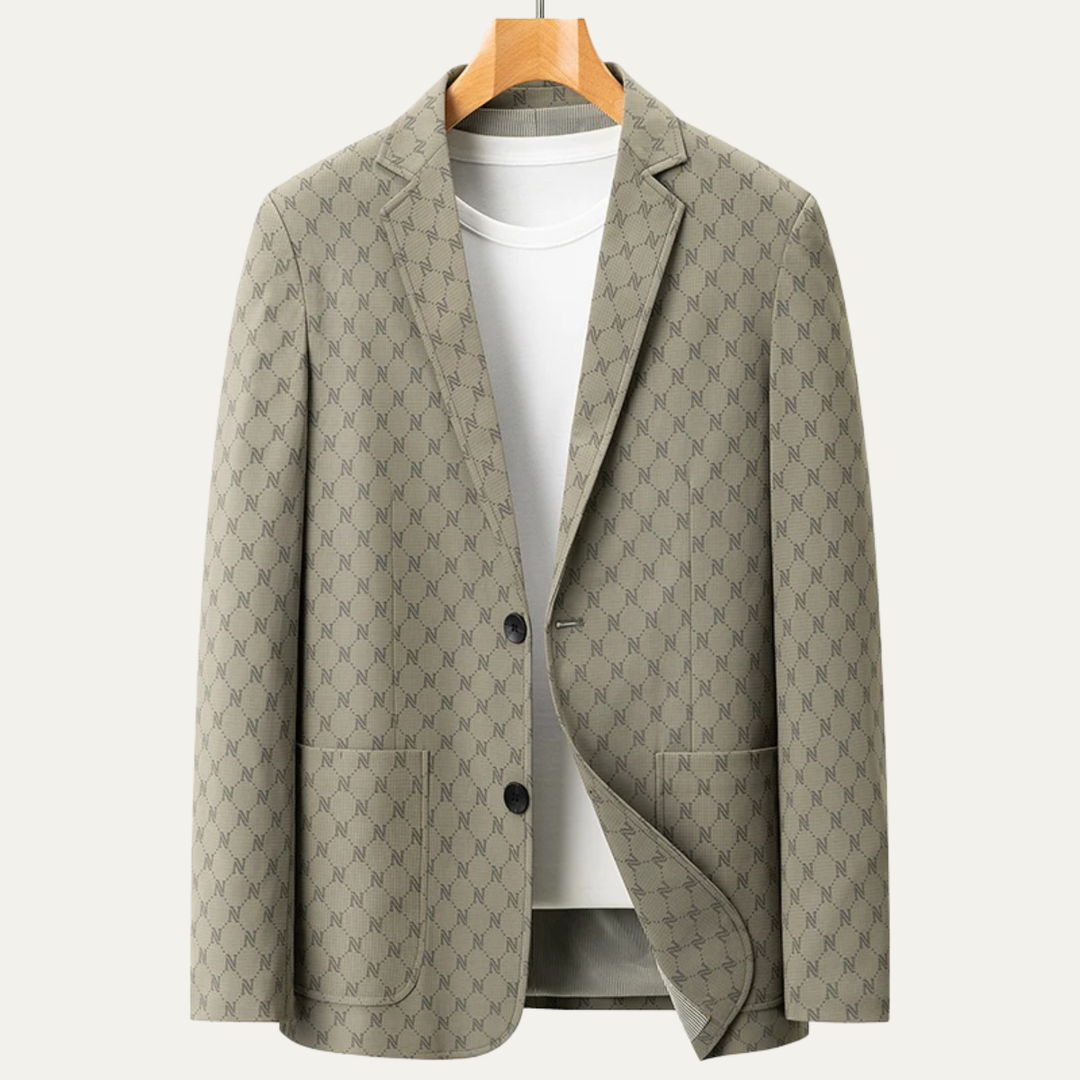 The Sussex Men’s Lightweight Patterned Business Casual Work Jacket