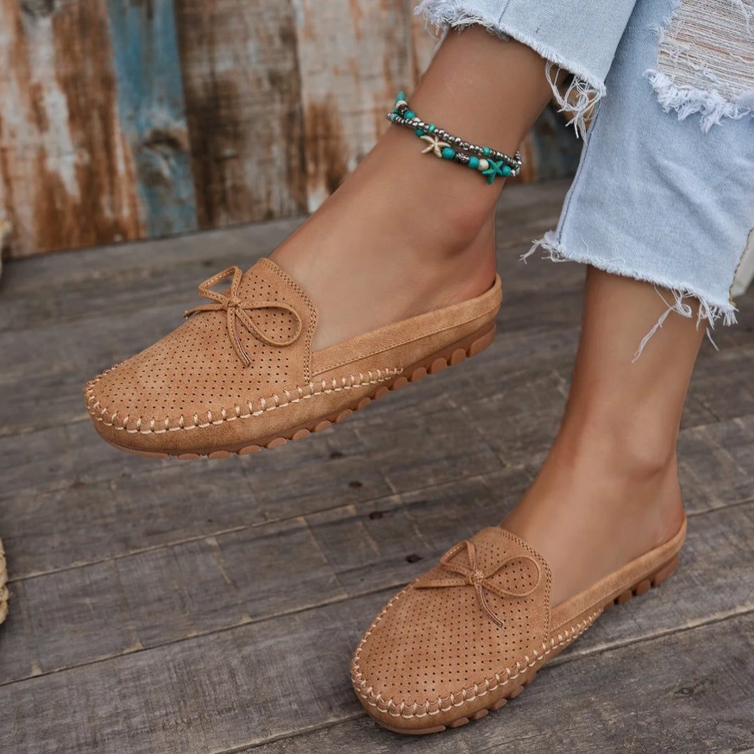 Ada | Slip-On Loafers with Bow Detail