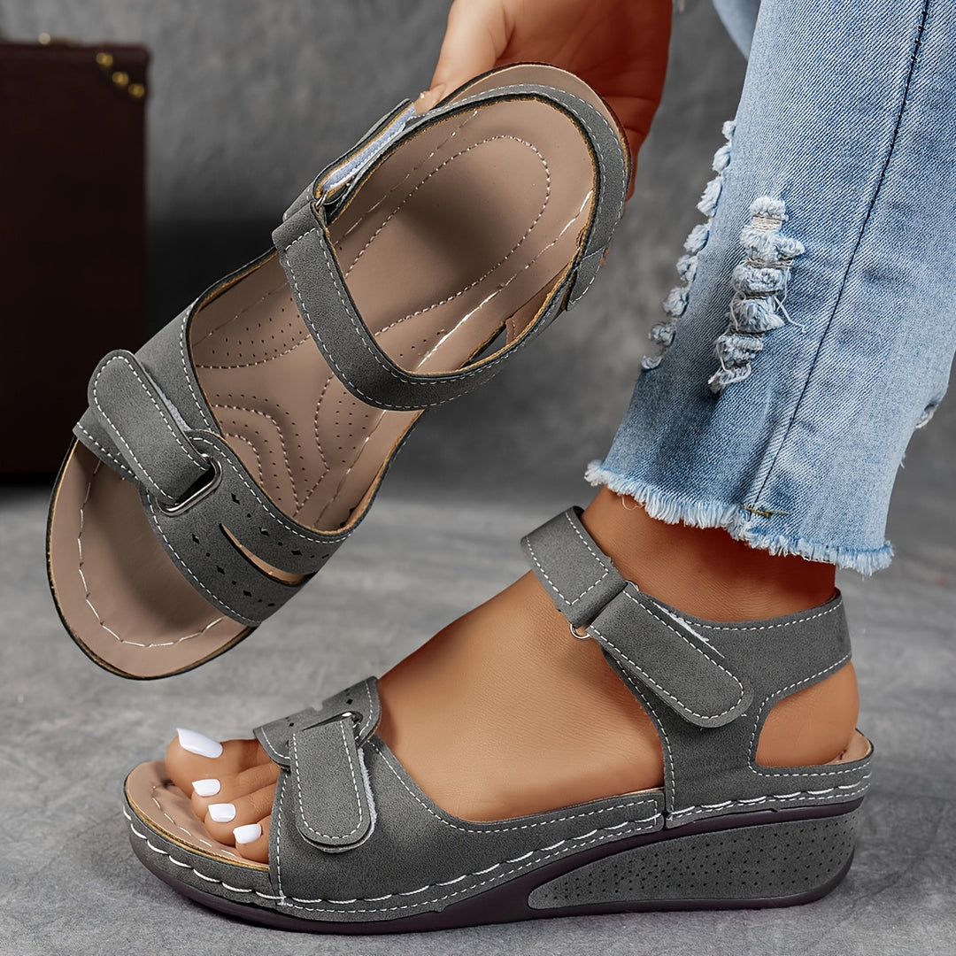 Isla | Wedge Sandals with Adjustable Straps