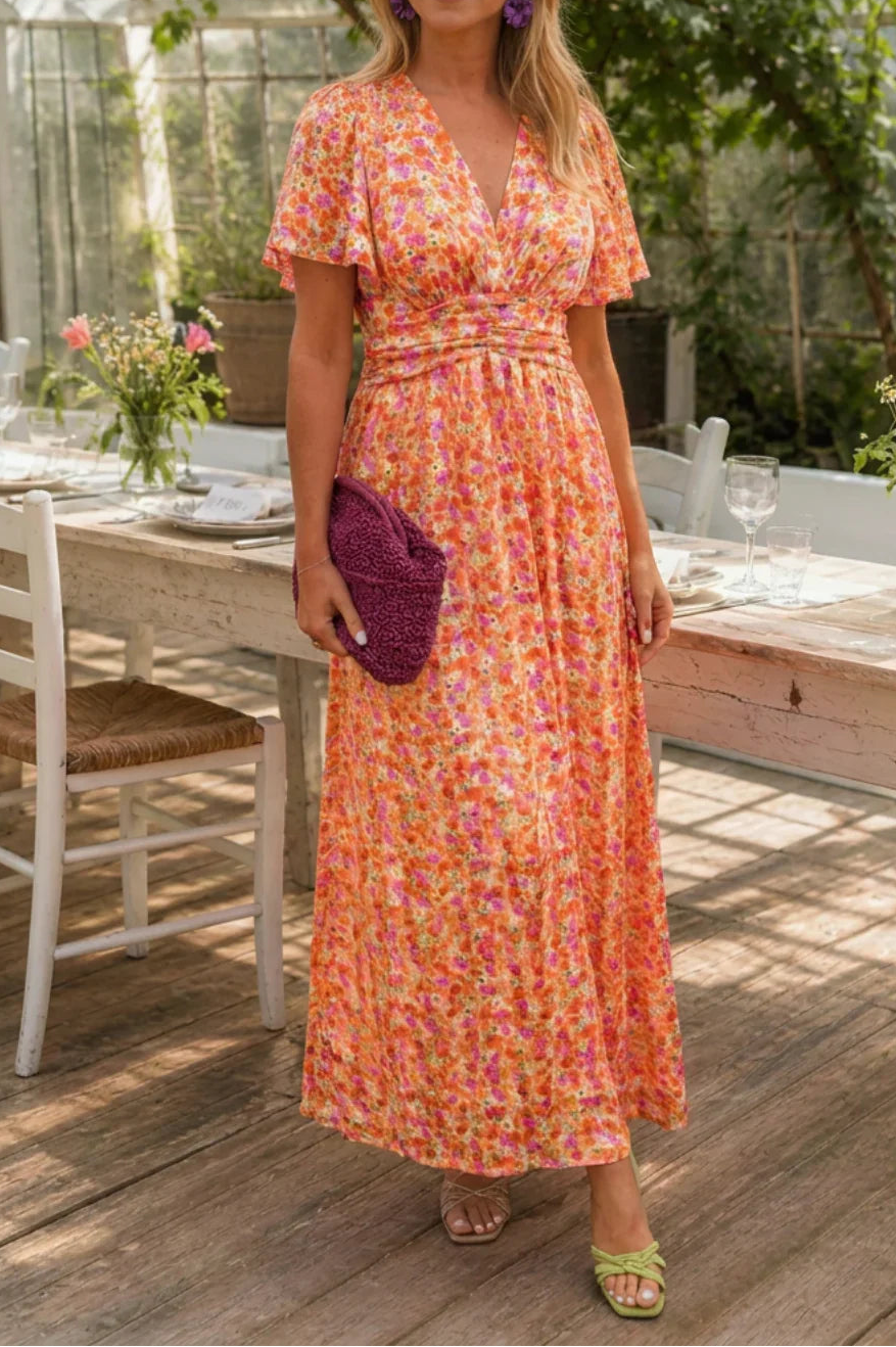 Arta | Floral A-Line Maxi Dress