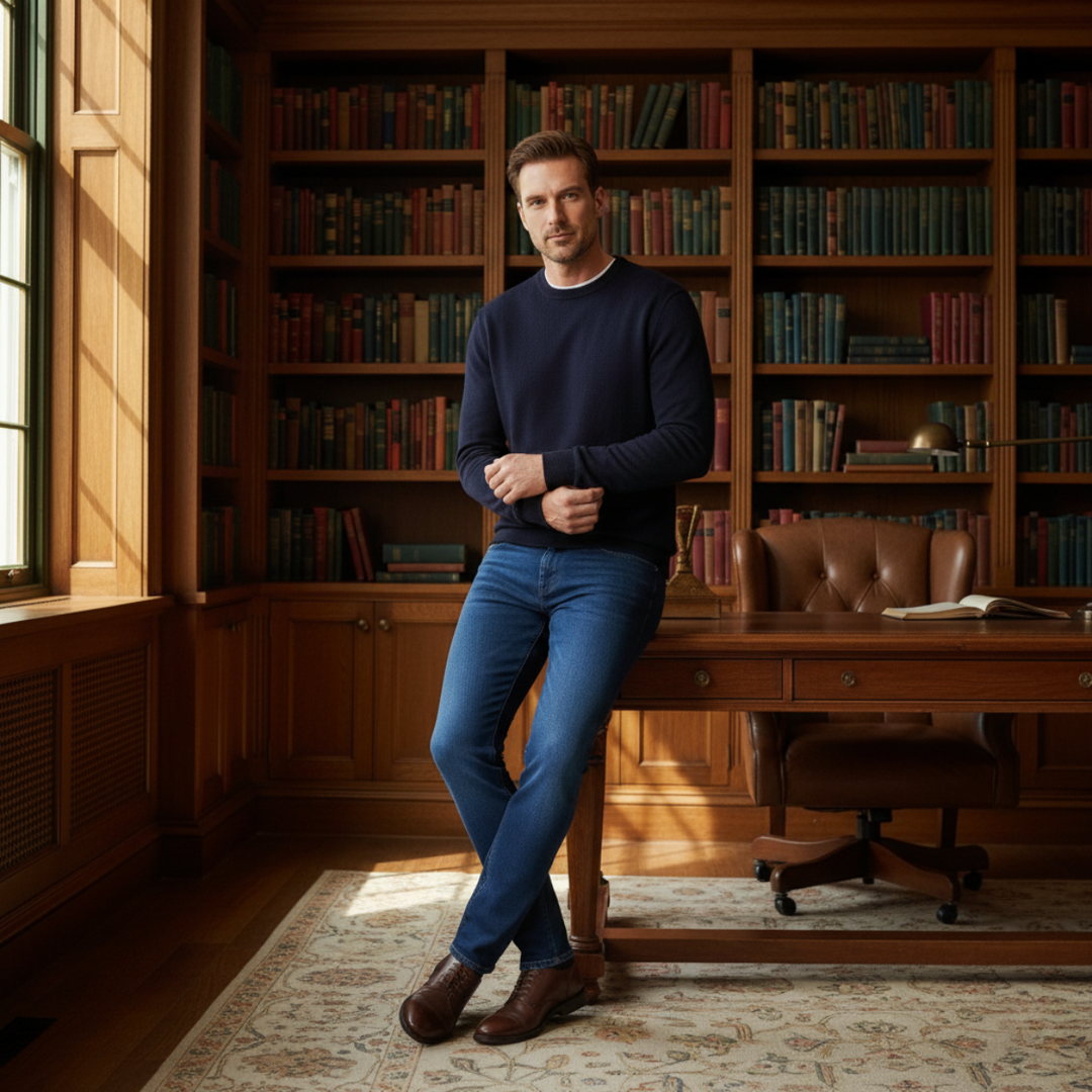 The Santiago Stretch Slim Fit Skinny Jeans for Men