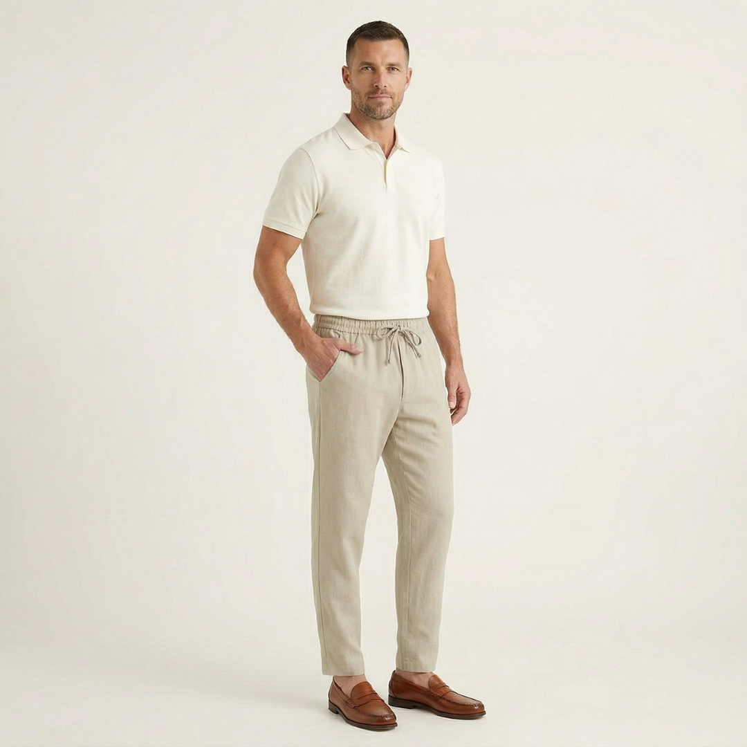 The Palermo Linen Jogger – Lightweight Summer Pants for Men