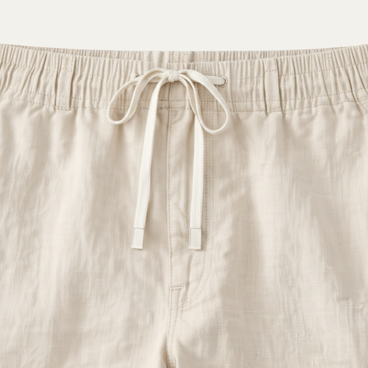 The Maplecrest Men’s Loose Fit Multi Pocket Cotton Linen Cargo Pants