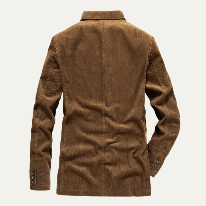 The Foxwell Men’s Vintage Business Corduroy Blazer