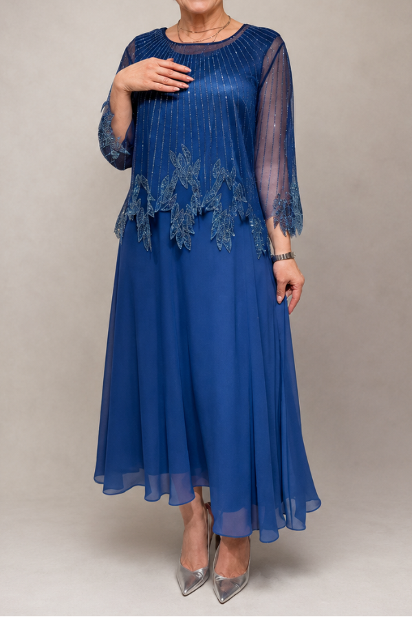 Anastasia | Beaded Evening Maxi Dress