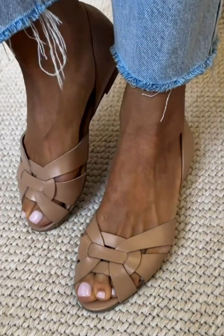 Serafina | Braided Strap Comfort Sandals