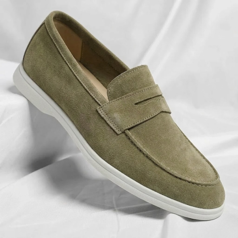 Fallon - Classic Suede Penny Loafers