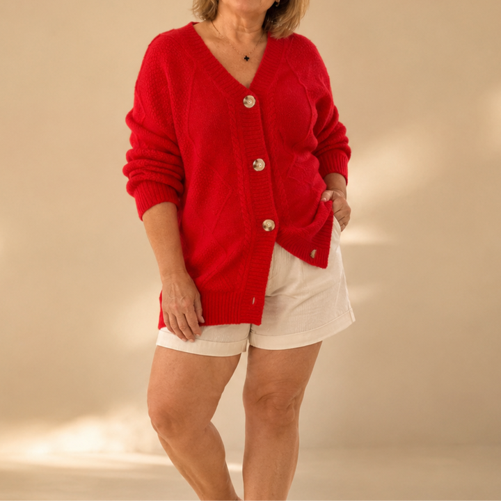 Viola | Button Front Knit Cardigan