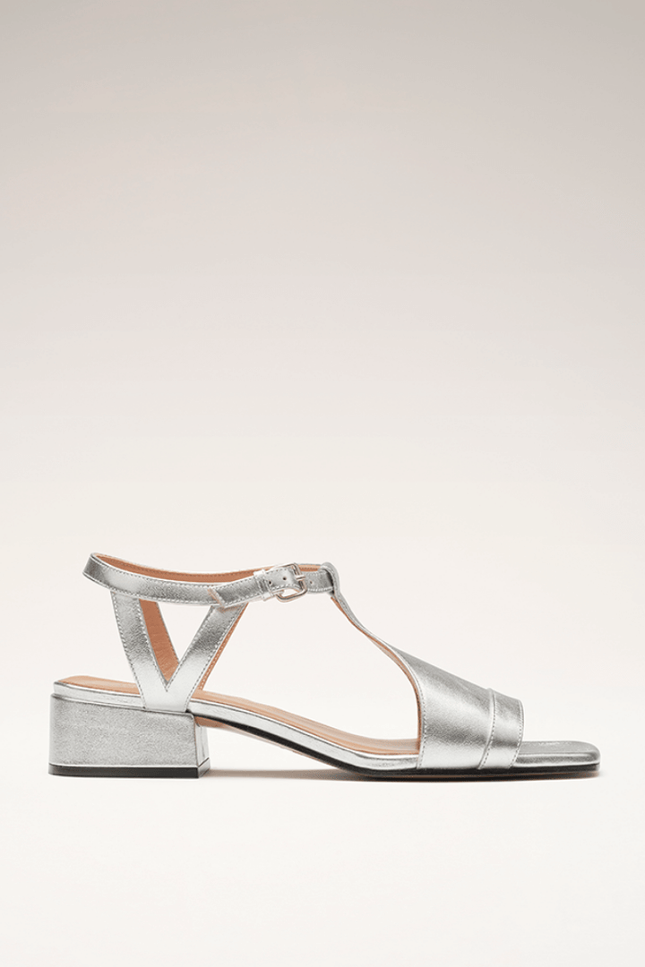Maya | Metallic Block Heel Sandals