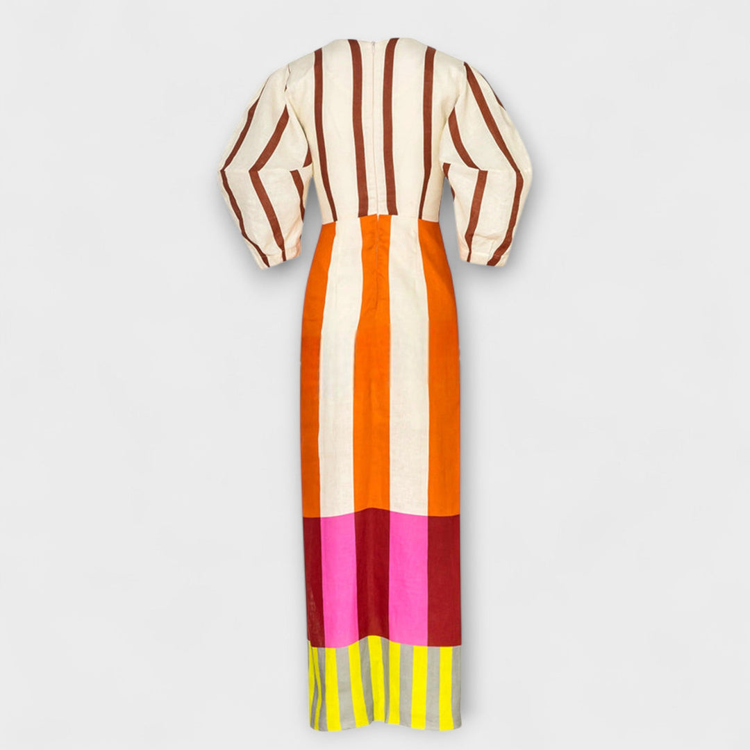 Kaya Maxi Dress: Chic Cutout & Puff Sleeves for Any Occasion