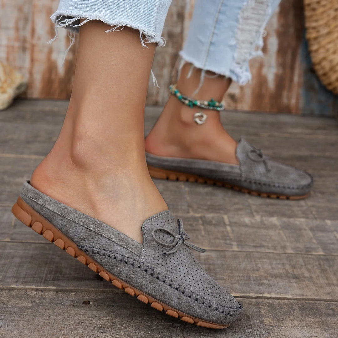 Ada | Slip-On Loafers with Bow Detail