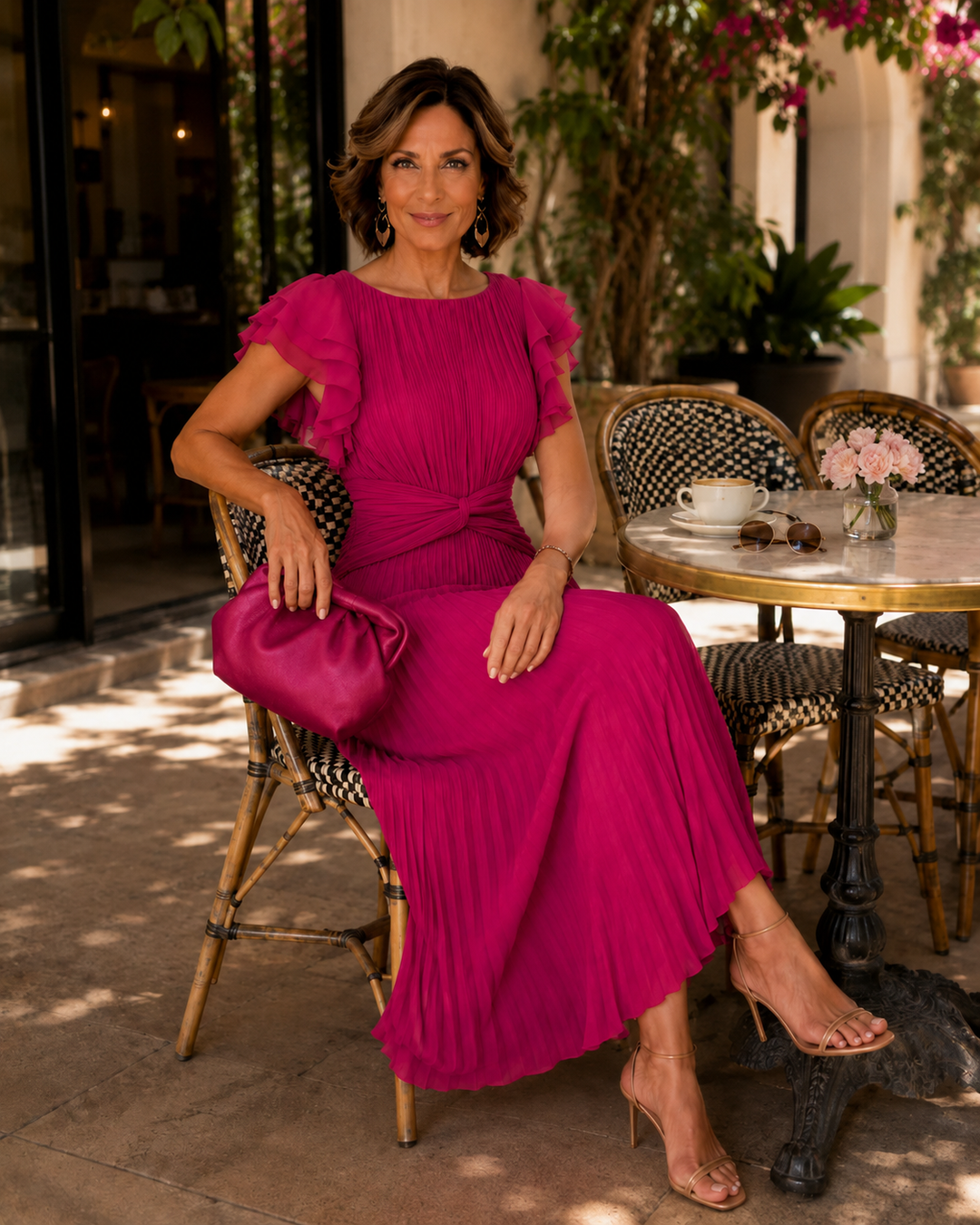 Allegra | Pleated Midi Occasion Dress