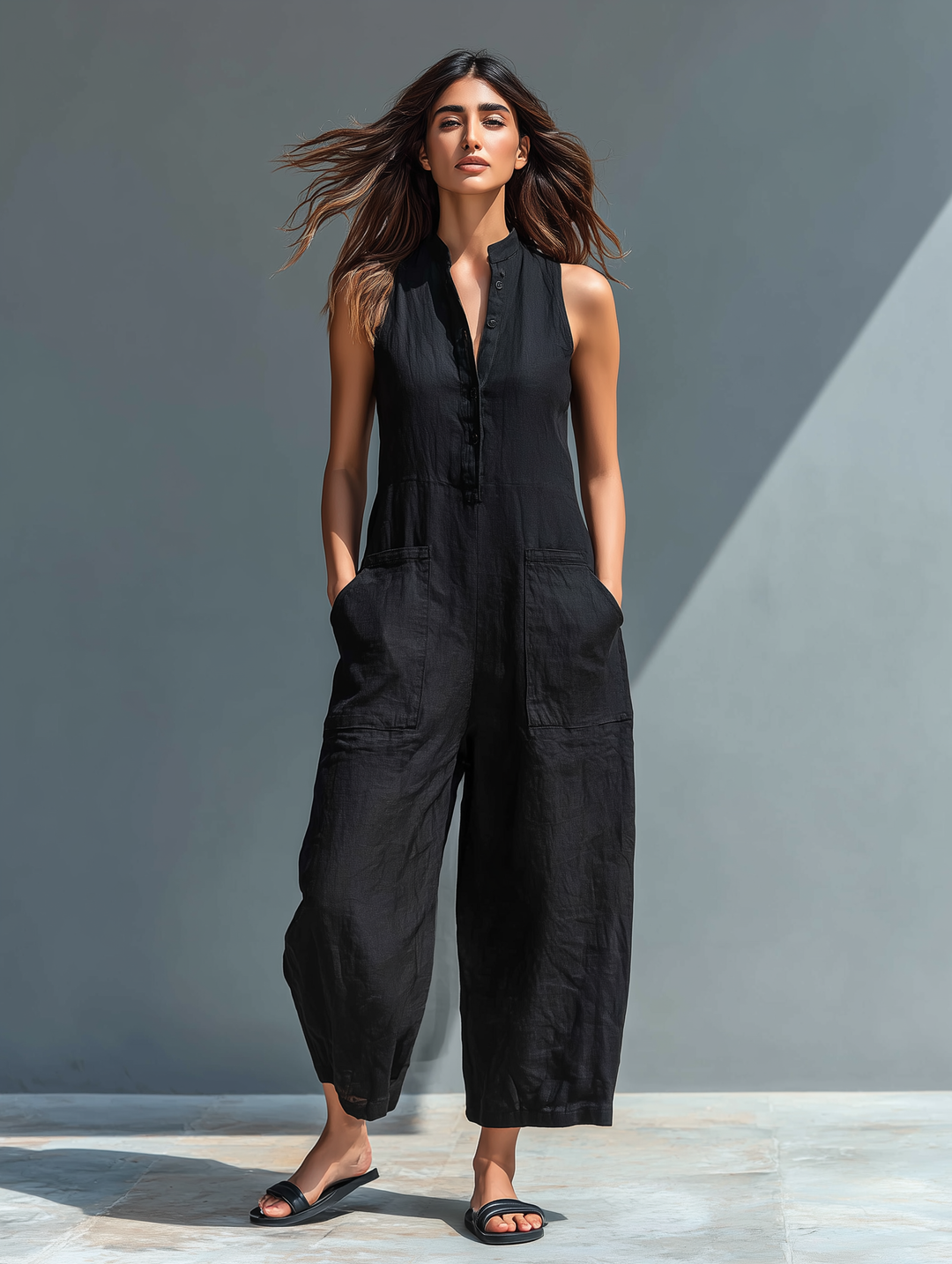 Lucinda | Sleeveless Wide-Leg Jumpsuit