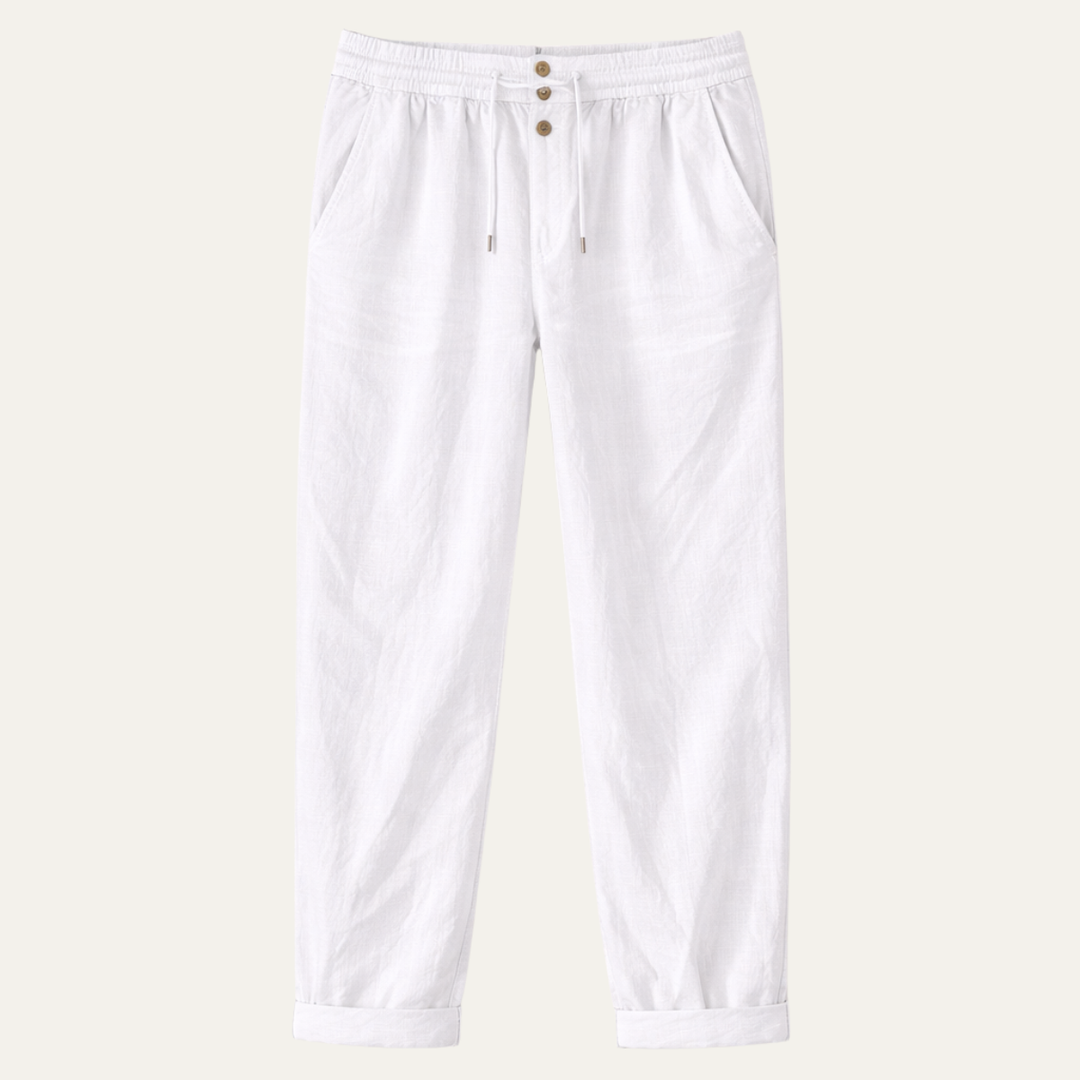 The Greenhaven Men’s Elegant Lightweight Summer Linen Pants