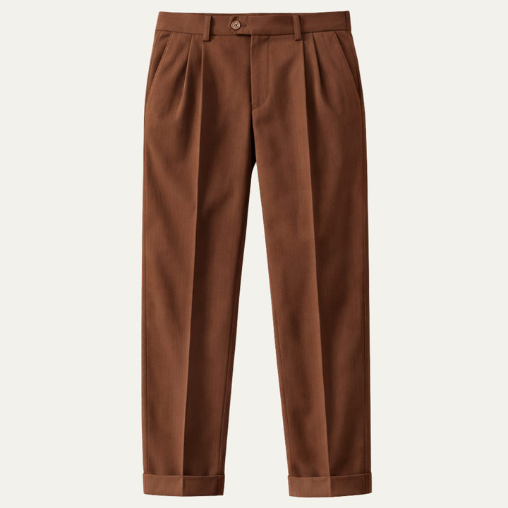 The Riva Garda Men’s High Waist Double Pleated Pants