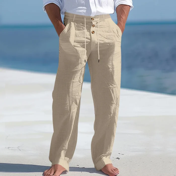 The Greenhaven Men’s Elegant Lightweight Summer Linen Pants